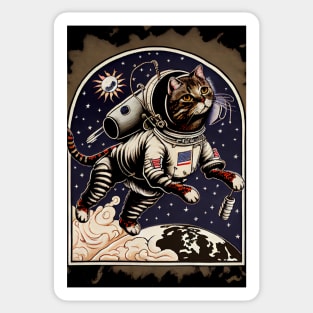 Cosmonaut Cat Sticker